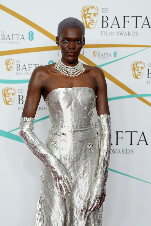 Sheila Atim attends the EE BAFTA Film Awards 2023 at The Royal Festival Hall on February 19, 2023 in London, England.