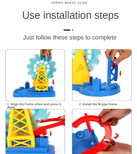 Title 1, Electric Music Light Track Slide Childrens Toy...