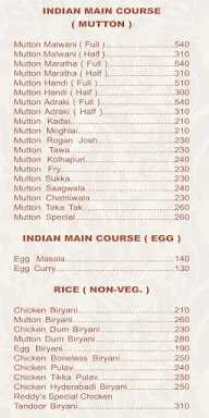 Reddy's Family Restaurant menu 5