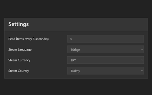 Steam Market Item Price Tracker