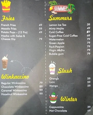 Winkies menu 