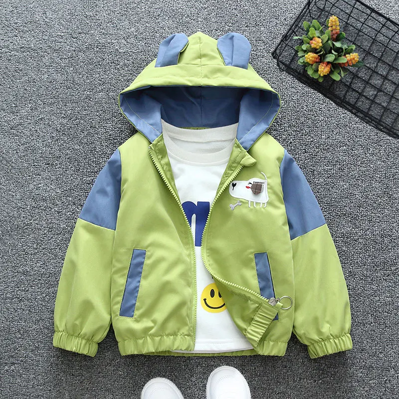 Cartoon Jacke für Frühling und Herbst, Kinderkleidung bequem und modisch. Perfekt für wechselhaftes Wetter, leichte und lustige Jacke.