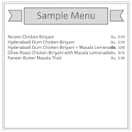 Soroush Biriyani menu 1