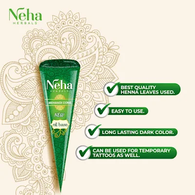 Neha Herbal Mehandi Cone - 1 pcs