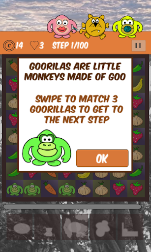 Goorillas Match 3 Game