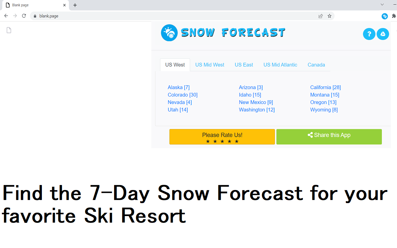 Snow Forecast Preview image 1