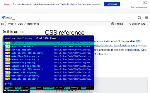 FarLink — Every link on a page, by keyboard screenshot 2