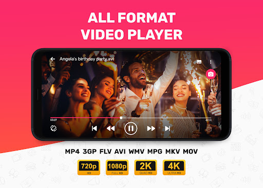 Screenshot Video Player for Android - HD