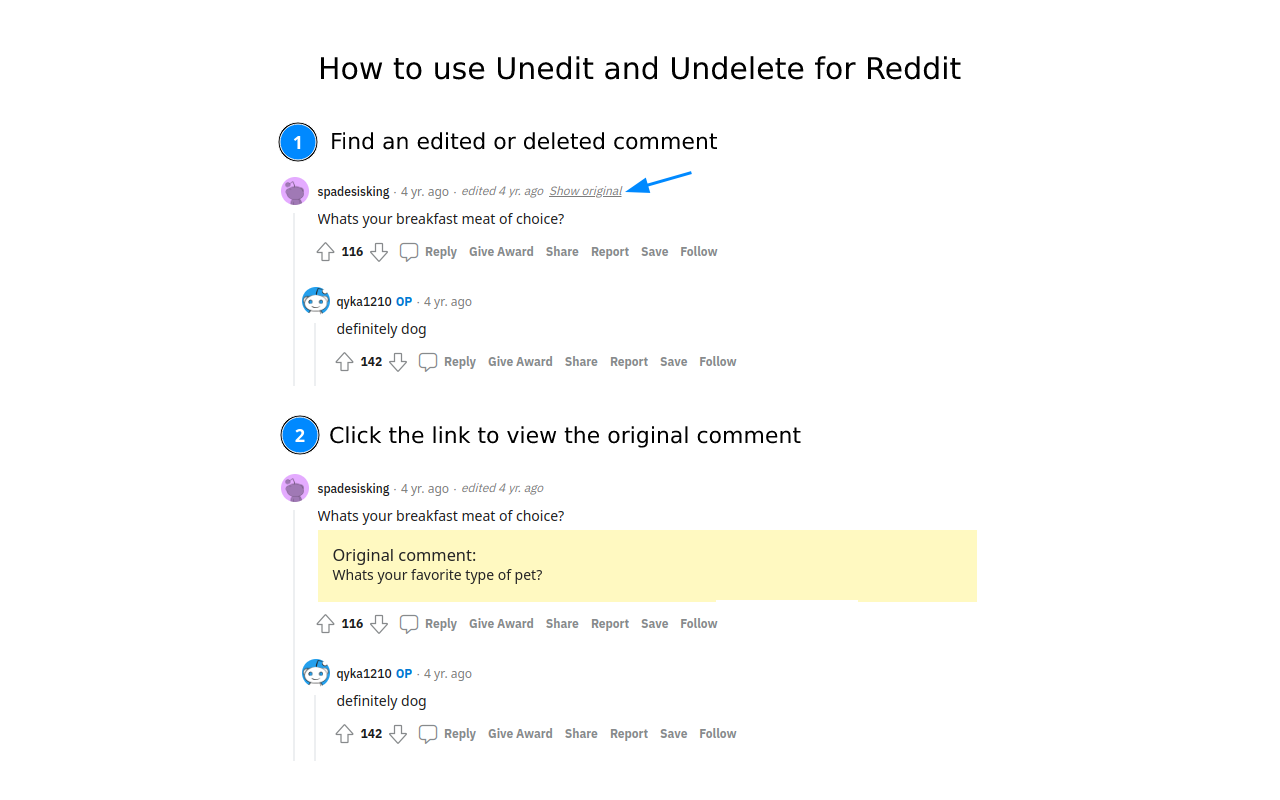 Unedit and Undelete for Reddit Preview image 4