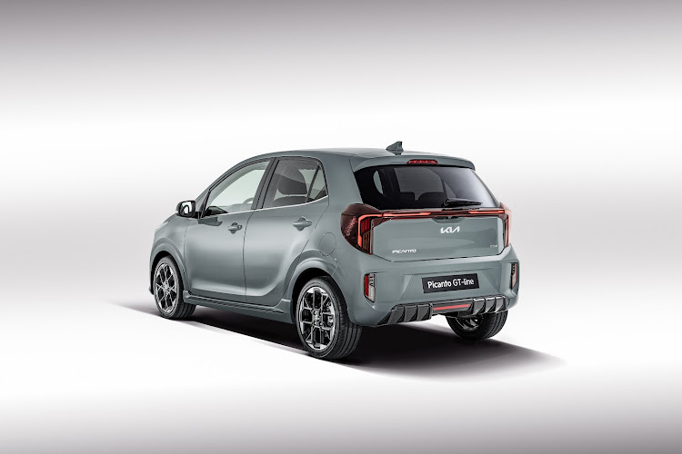 The Picanto GT Line gets a racy rear air diffuser in gloss black.