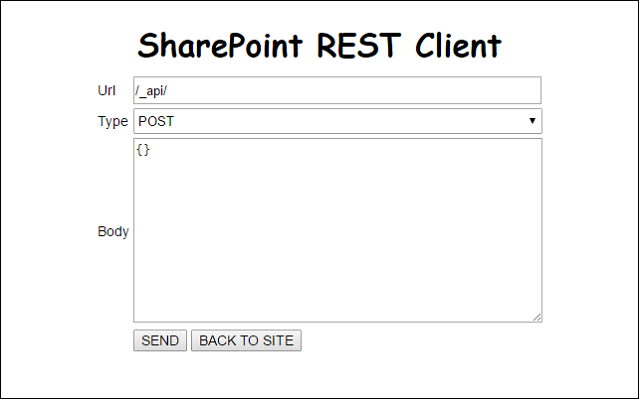 SP REST Client Preview image 0