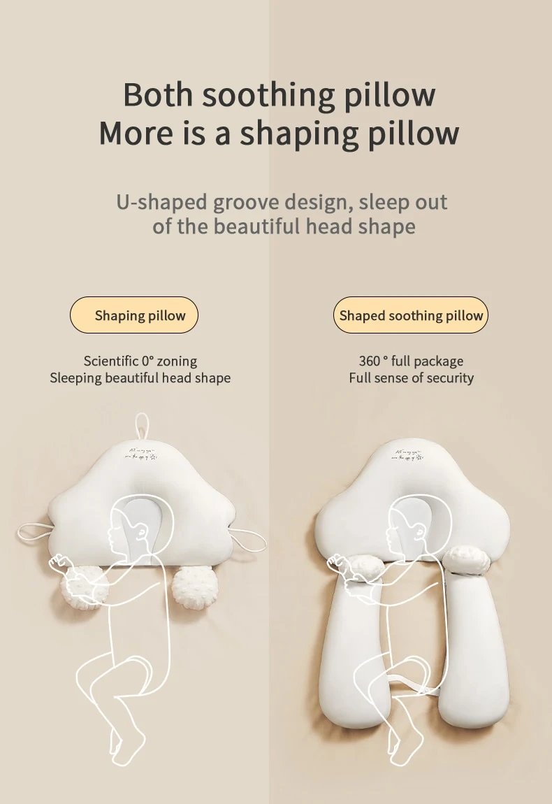 Title 4, Baby head shaping pillow corrects flat head and...