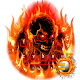 Download 3D live Fire Skull Theme 10001002