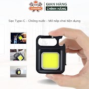 Đèn Led Mini Cob Móc Khóa Siêu Sáng Đa Năng, Dụng Cụ Mở Lắp Bia, Sạc Usb Tiện Dụng, Bảo Hành 12 Tháng