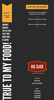 Big Slick menu 5