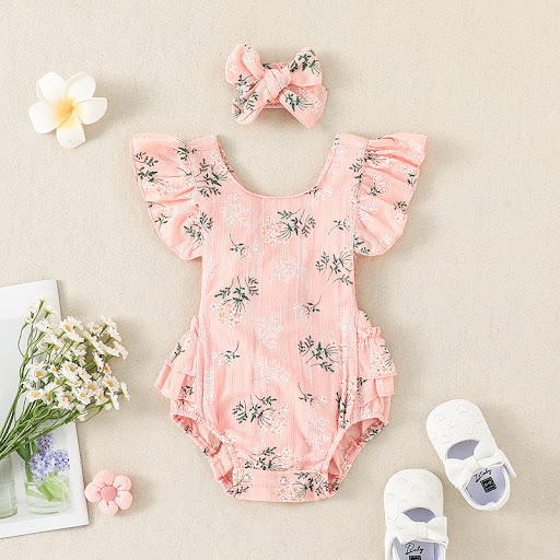 Title 7, Infant Toddler Sleeveless Triangle Romper Cute ...