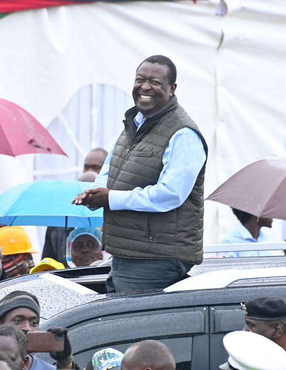 Prime Cabinet Secretary Musalia Mudavadi in Vihiga on August 29, 2023 when President William Ruto visited the county.