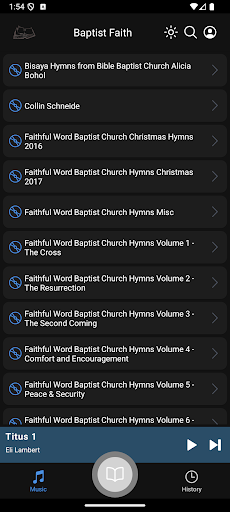 Screenshot Baptist Faith