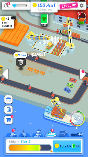 Idle Port Tycoon  APK MOD screenshots 2