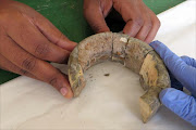 Ivory armband found at KwaGandaganda, dating to the 9th century CE.