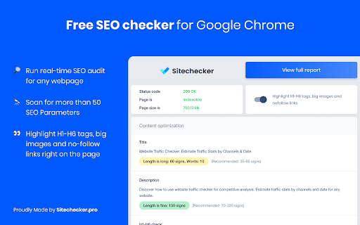 Website SEO Checker: Free Audit & Analysis