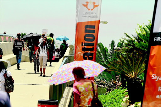 HOPEFUL: Students streaming in and out of the University of Johannesburg's Kingsway Campus in Auckland Park, JohannesburgPhoto: Bafana Mahlangu