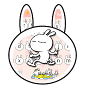 Rabbit Tuzki Girls Heart Cartoon Keyboard Theme  Icon
