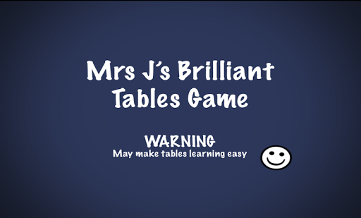 Mrs J's Brilliant Times Tables