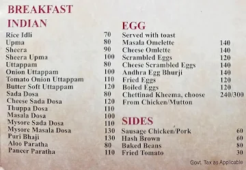 Southi menu 