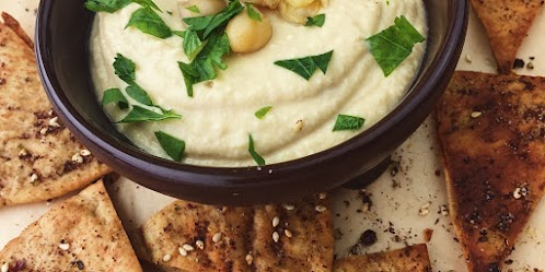 Classic Hummus and Baked Pita