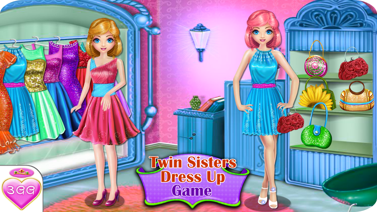 Sisters android. Игра Dress. Платья для игры. Сестры Близнецы игра.