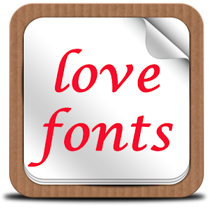 love fonts  Icon