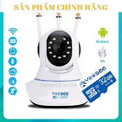 Camera Ip Yoosee 360, Quan Sát Rõ Ngày Và Đêm, Và Thẻ Nhớ, Camera Wifi Kết Nối Không Dây Giám Sát(Mã Camera Ko Màu)