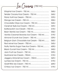 Iceberg Organic Icecreams menu 2