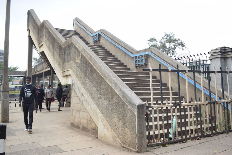 The iconic City Square Post Office footbridge along Haile Selassie Avenue closed by NMS after a trailer crashed into it 10 months ago, in January 2021.