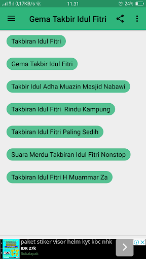 Gema Takbir Idul Fitri