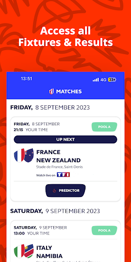 Screenshot Rugby World Cup 2023