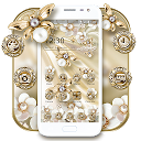 Téléchargement d'appli Golden Silky Pearl Butterfly Theme Installaller Dernier APK téléchargeur