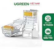 [Mã Elmall5 Giảm 5% Đơn 300K] Đầu Bấm Hạt Mạng Cat 6 Trong Suốt Ugreen Nw120