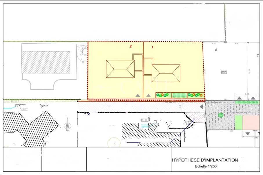 Vente terrain  500 m² à Genas (69740), 399 000 €