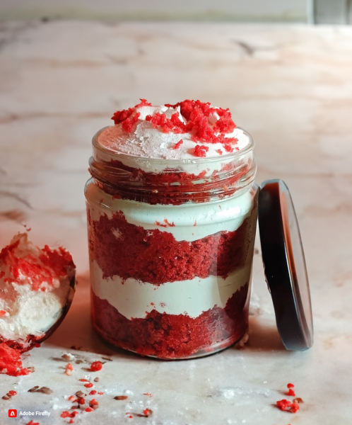 Red Velvet Jar Cake