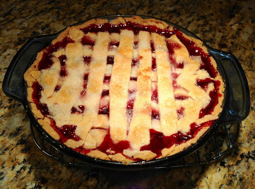 Fresh Cherry Dump Cobbler