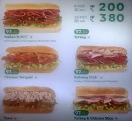 Subway menu 2