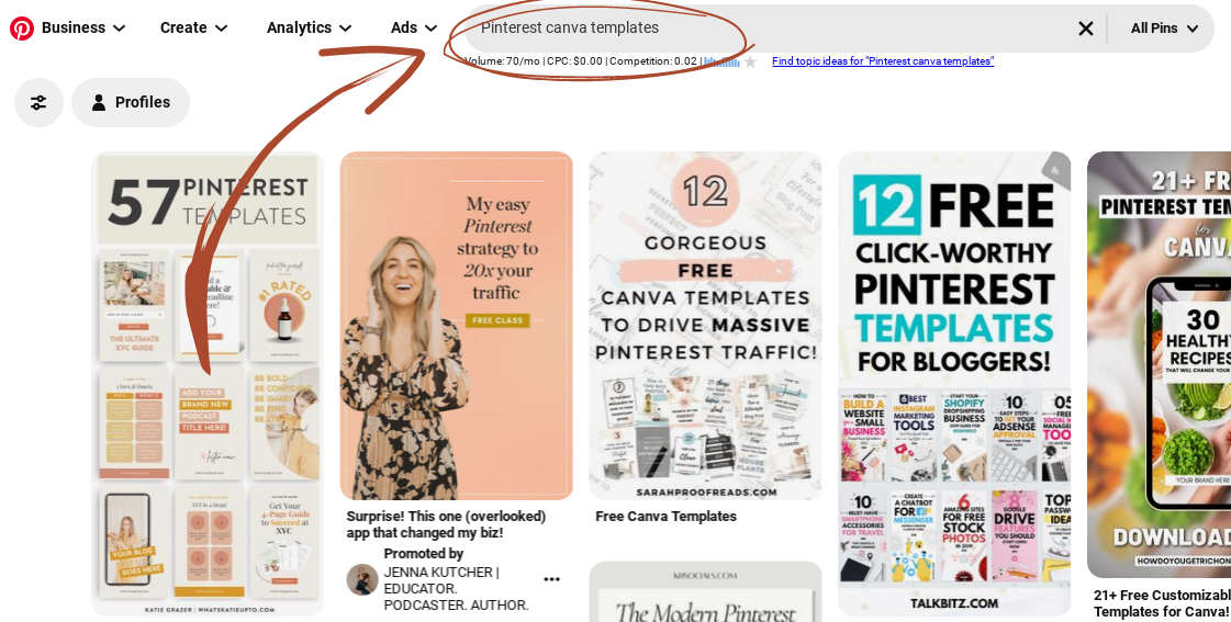 keyword research for pinterest ads for digital products