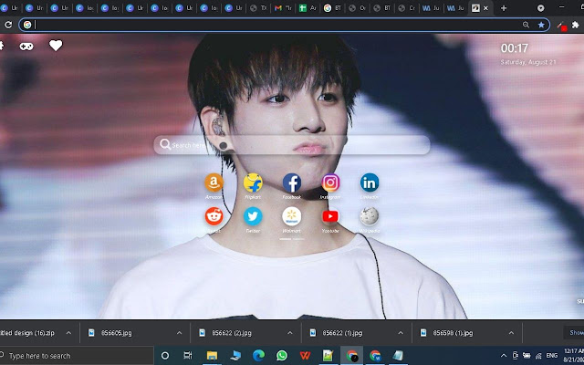 BTS JungKook Kpop Wallpaper New Tab Theme