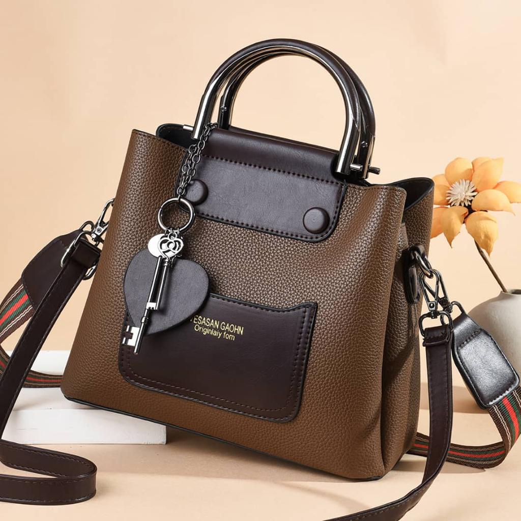 VESASAN GAOHN Grain Leather Classic Mini-Design Cross Shoulder Small ...