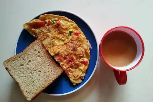 Egg Bread With Normal Gharwali Tea