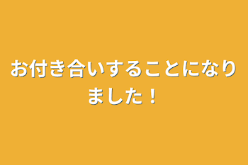 お付き合いすることになりました！