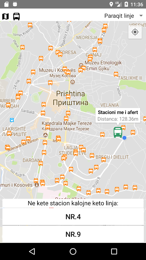   Prishtina Bus Stops- 스크린샷 