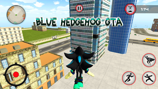 Screenshot Dark Blue Hedgehog Rope Hero